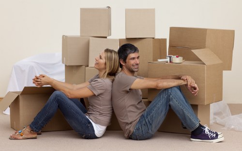 Professional furniture removal from a Kew property with tight access
