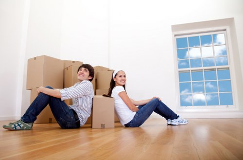 Commercial moving team planning an office relocation in Kew
