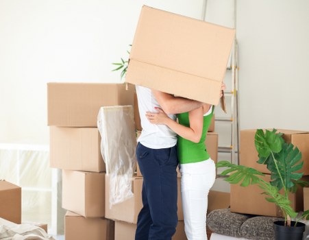Commercial moving team coordinating an office move in Kew