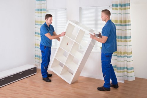 Office relocation materials and furniture for a Kew business move