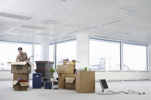 Professional mover handling a flat move in Kew